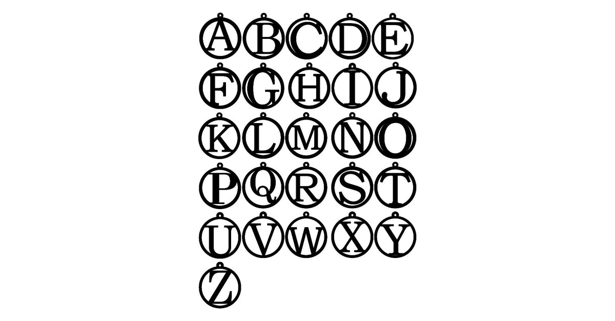 Initial Personalized Wood Christmas Gift Tag or Ornament