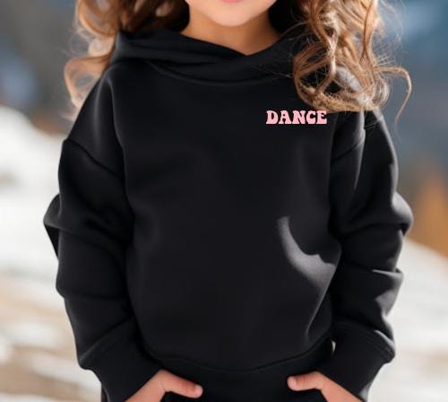 Youth Dance Era Hoodie, Retro Pink Daisy Sweatshirt, Girls Dance Outfit