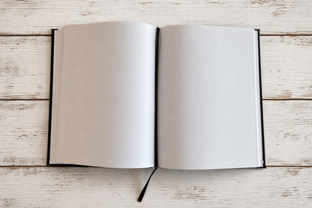 Personalized Bamboo Sketchbook | Custom Initial Journal
