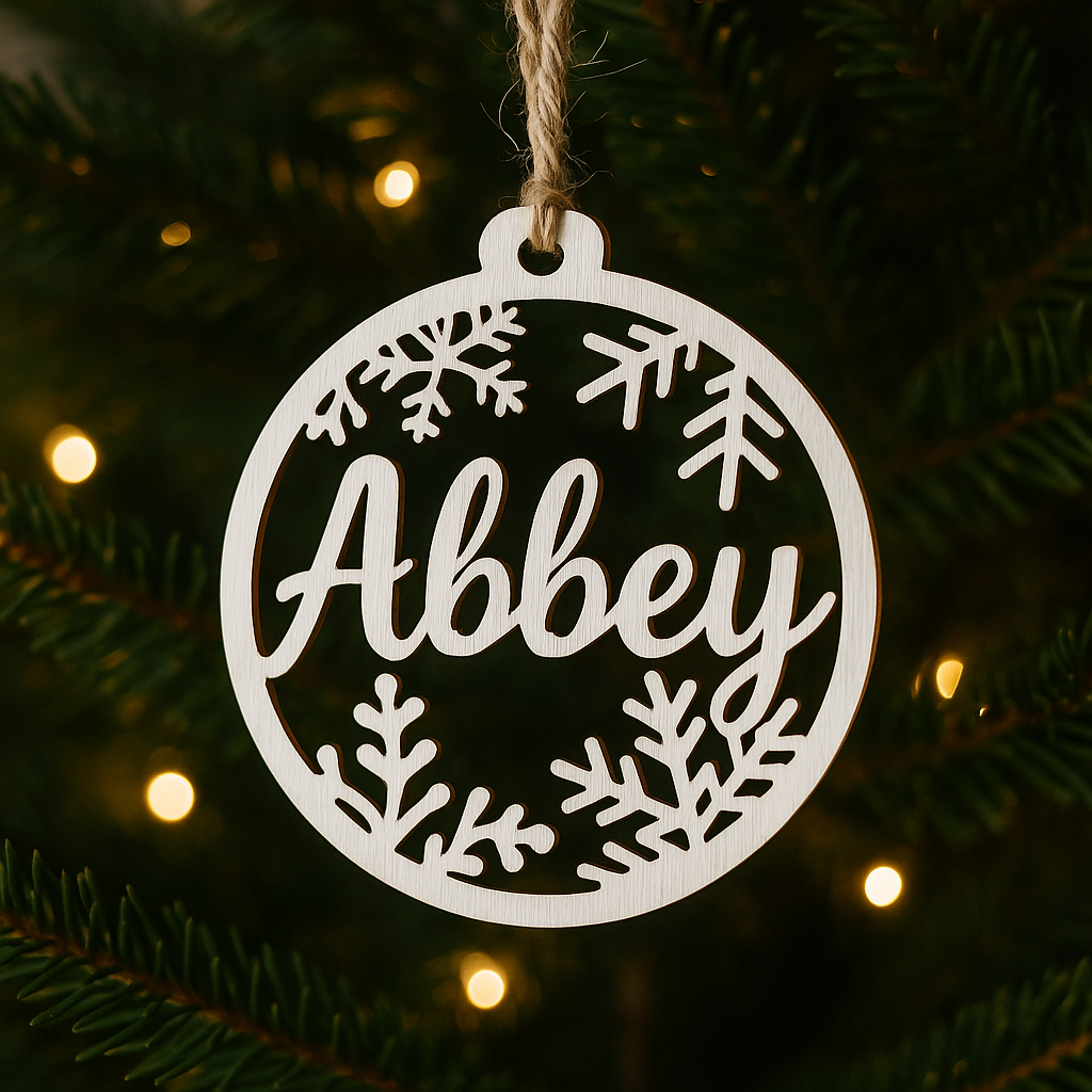Personalized Wood Ornament