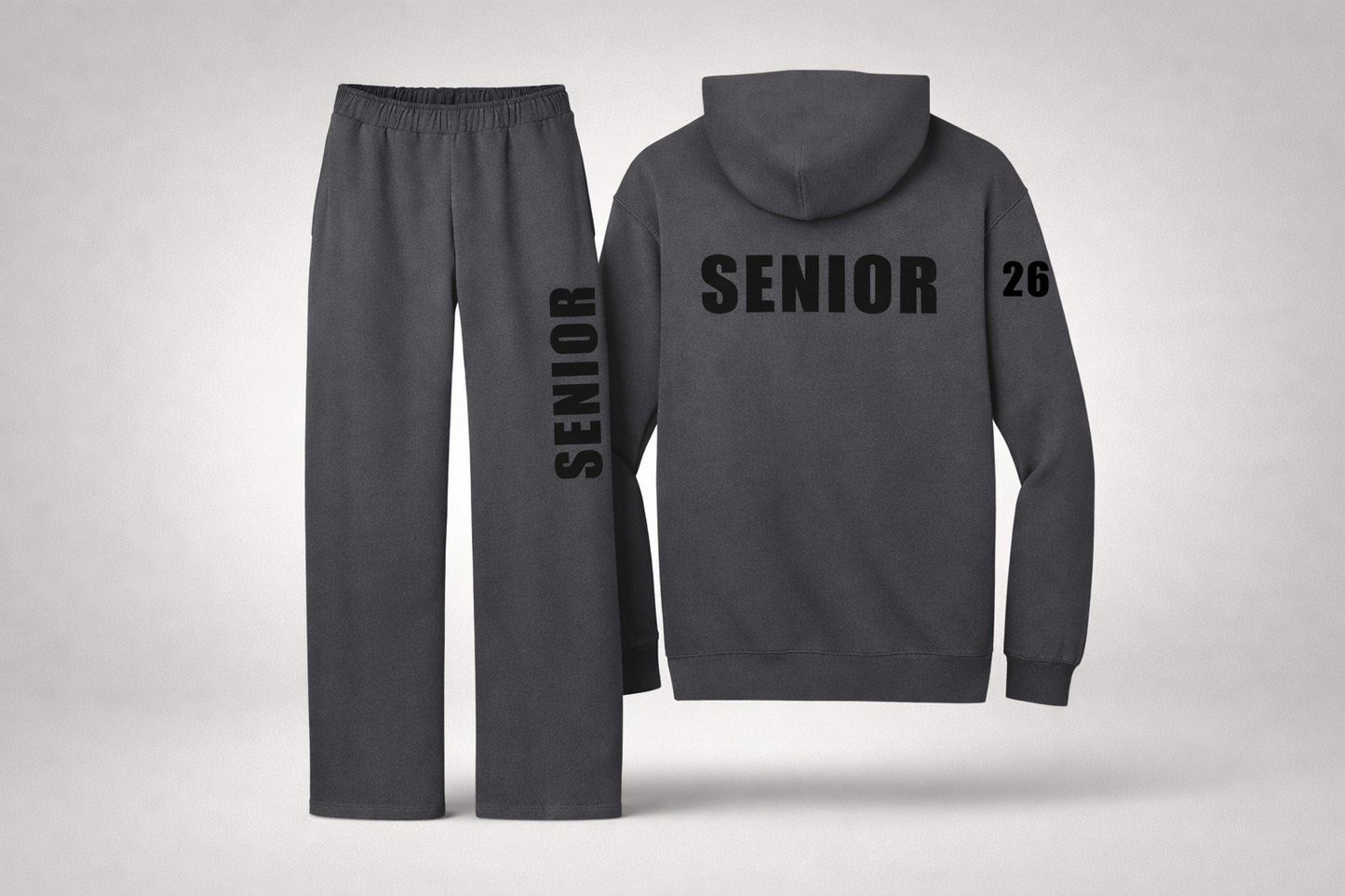 Senior hoodie and wide leg sweatpant set