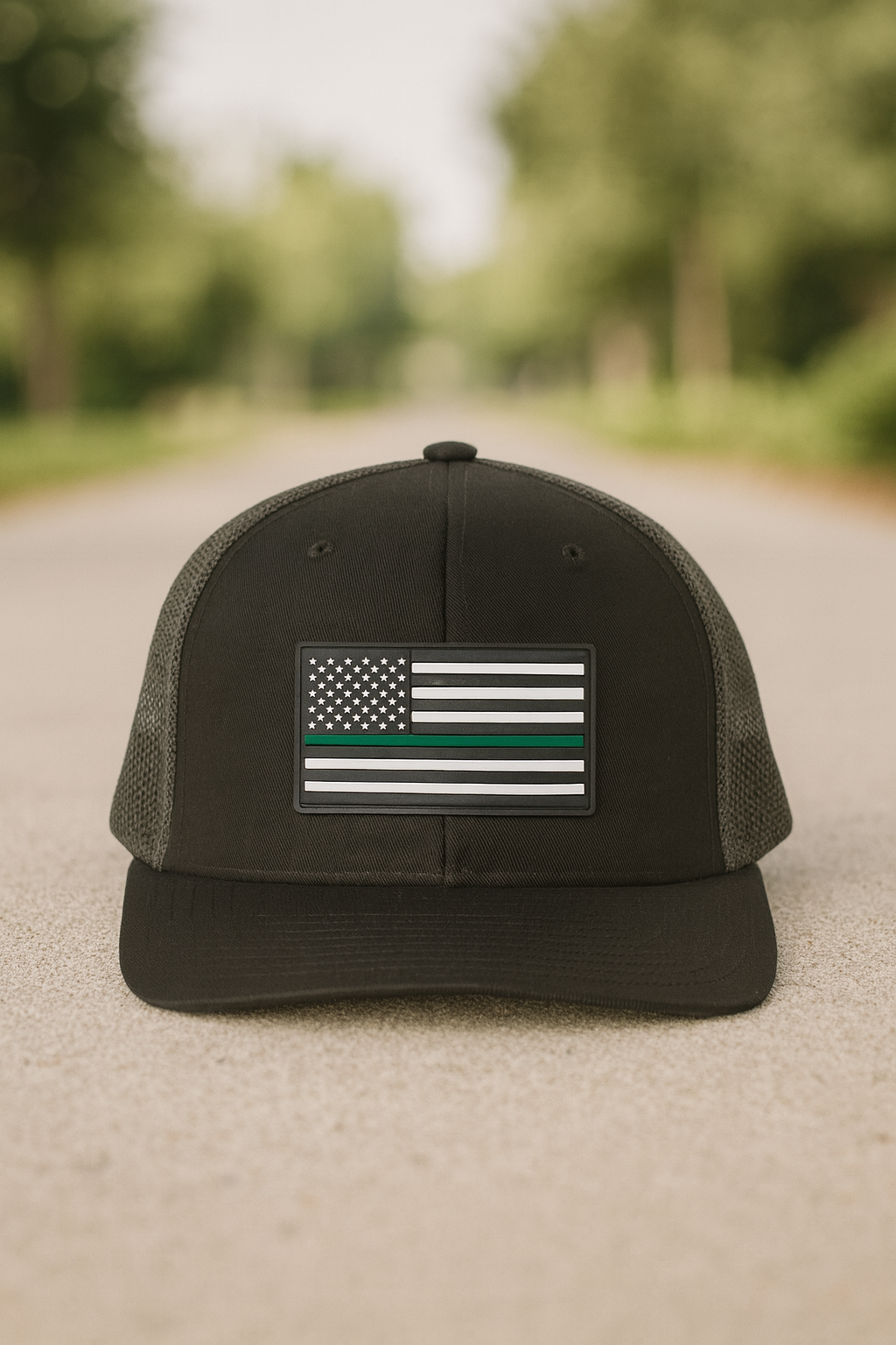 American Flag Patch Trucker Hat - Richardson 112