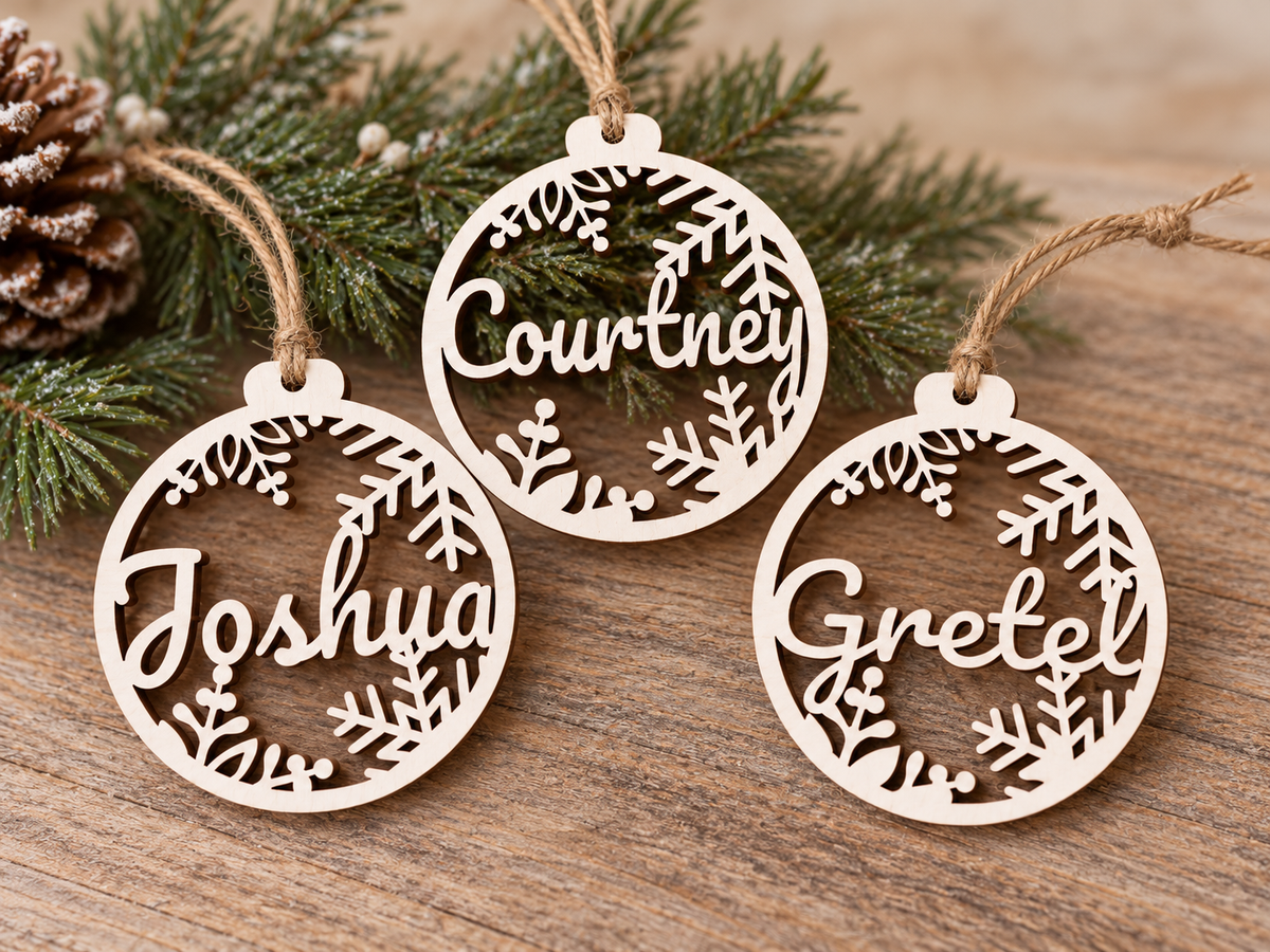 Personalized Wood Ornament