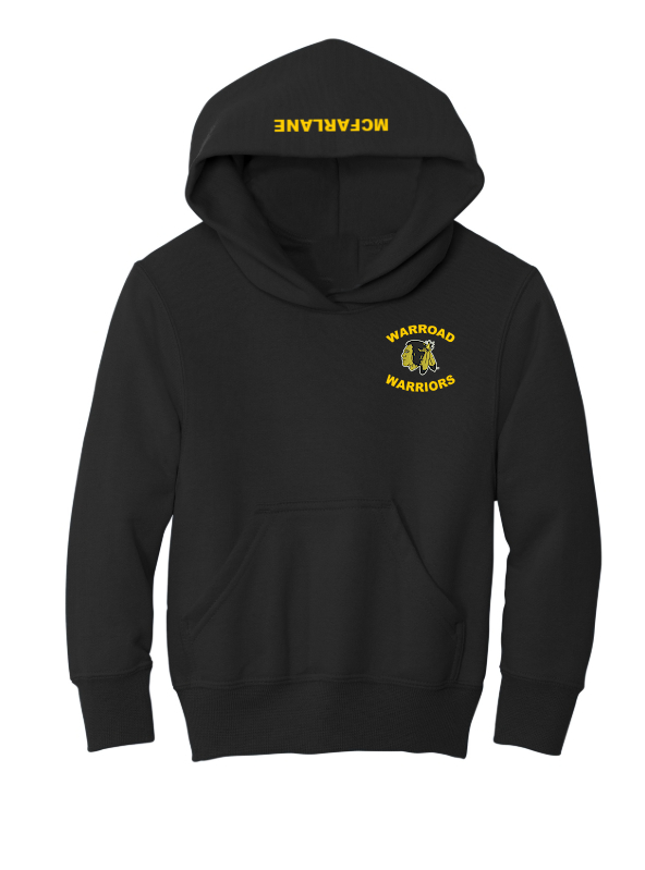 Warroad Warrior Youth Embroidered Hooded Sweatshirt