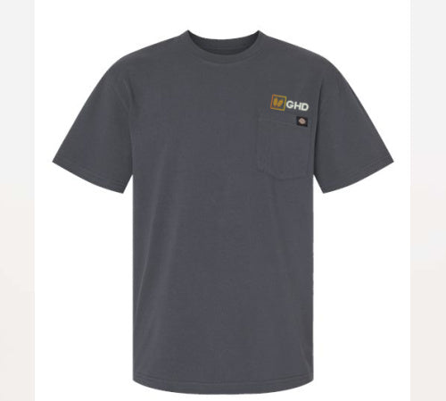 Dickies Men's Embroidered Logo Heavyweight Pocket Tee