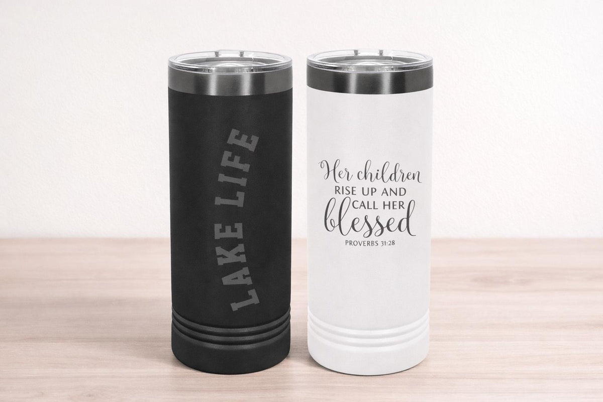 22 oz Custom Engraved Skinny Tumbler