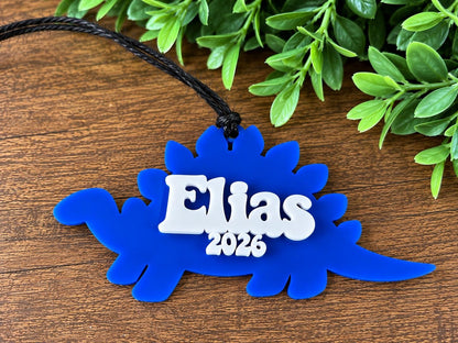 Dinosaur Personalized Acrylic Christmas Ornament