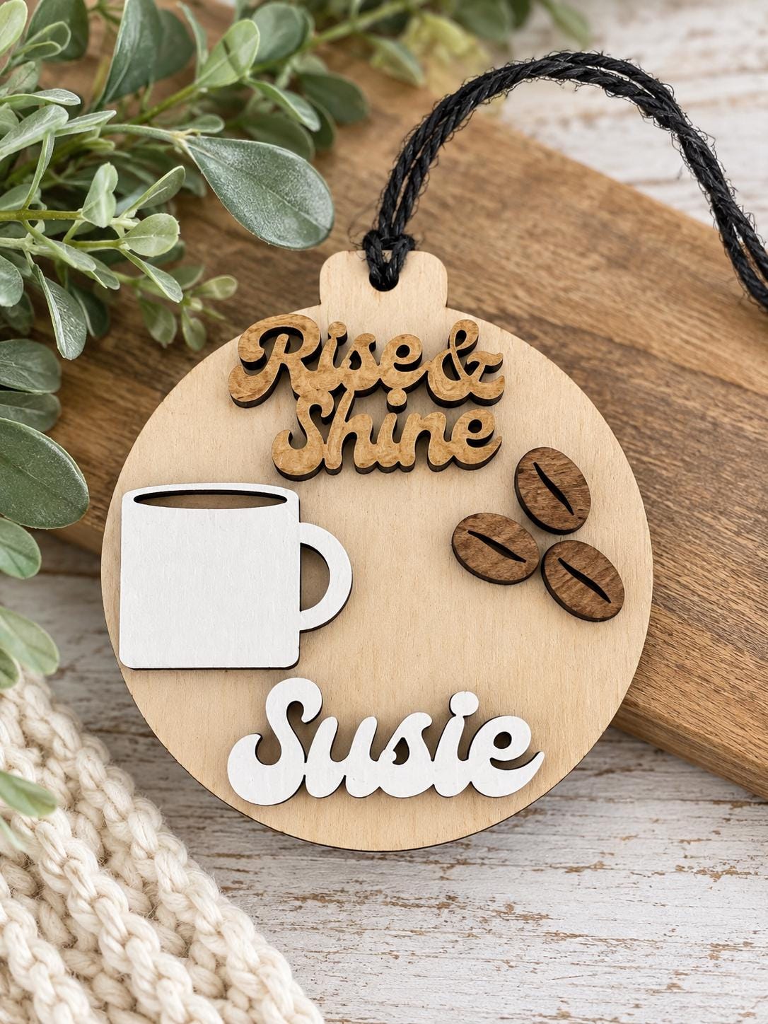 Personalized Coffee Ornament