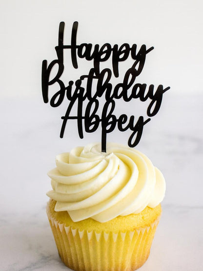 Happy Birthday Cupcake Toppers