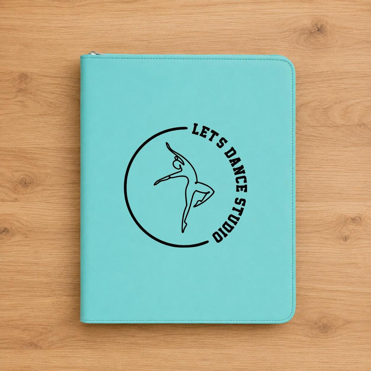 Personalized Dance Studio Zippered Portfolio
