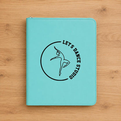 Personalized Dance Studio Zippered Portfolio
