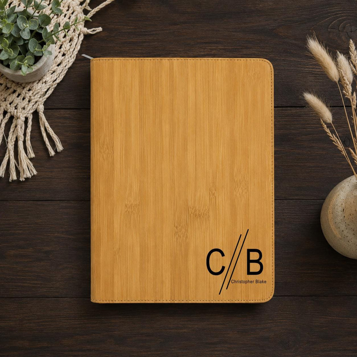 Personalized Faux Leather Portfolio Binder