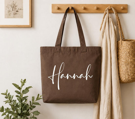Personalized Canvas Tote Bag