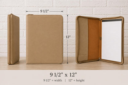 Personalized Faux Leather Portfolio Binder