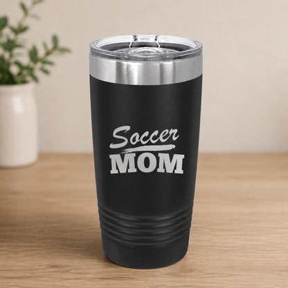 20 oz Soccer Mom Engraved Tumbler