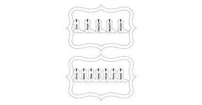Personalized Western Family Christmas Ornament