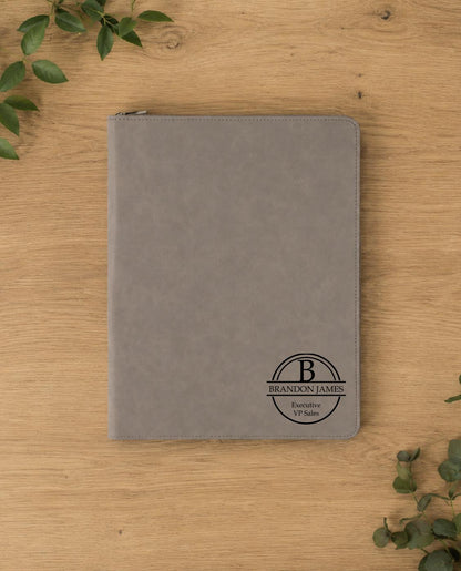 Personalized Faux Leather Portfolio Binder
