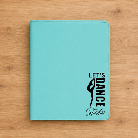 Personalized Dance Studio Zippered Portfolio