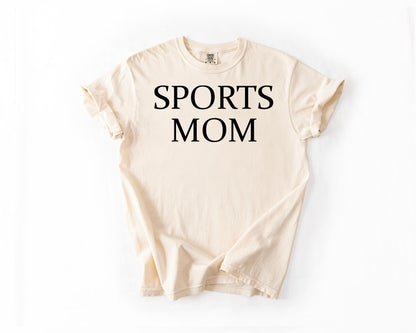 Sports Mom Comfort Colors Tee, Game Day, Neutral Graphic Shirt