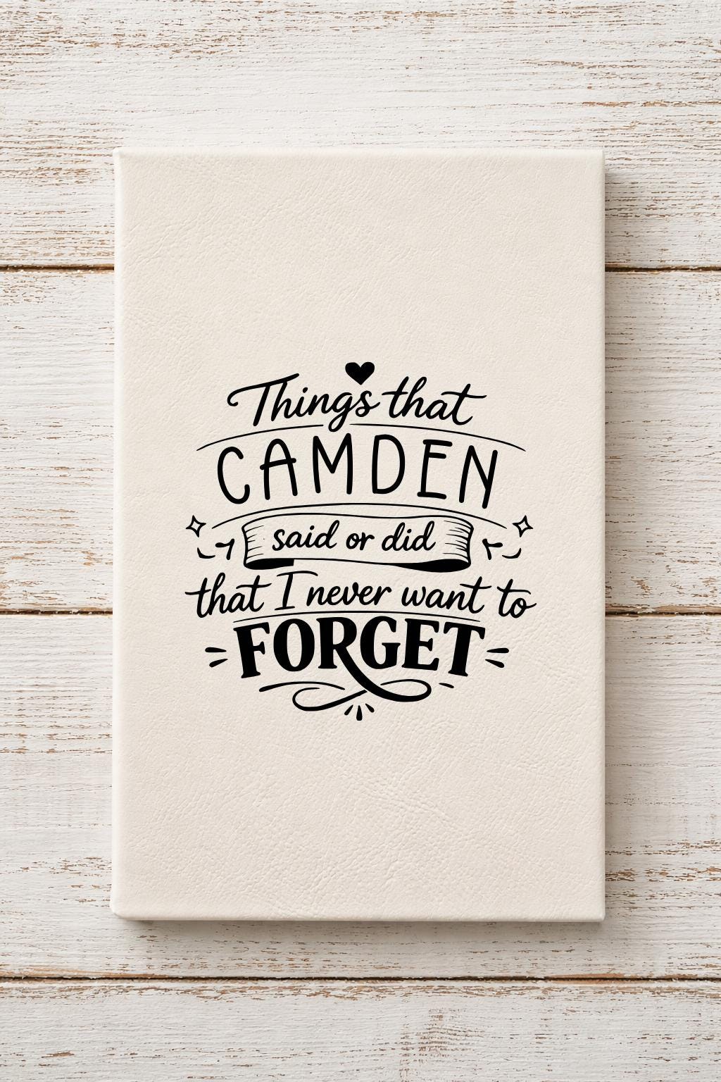 Personalized Memory Journal | Keepsake Gift | Mother's Day Gift