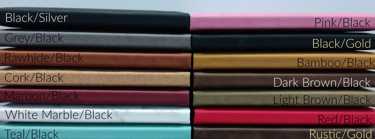 Our Adventure Book Vegan Leather Sketchbook: Custom Engraved, 224 Blank Pages