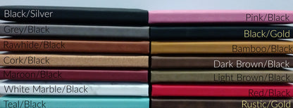 Our Adventure Book Vegan Leather Sketchbook: Custom Engraved, 224 Blank Pages