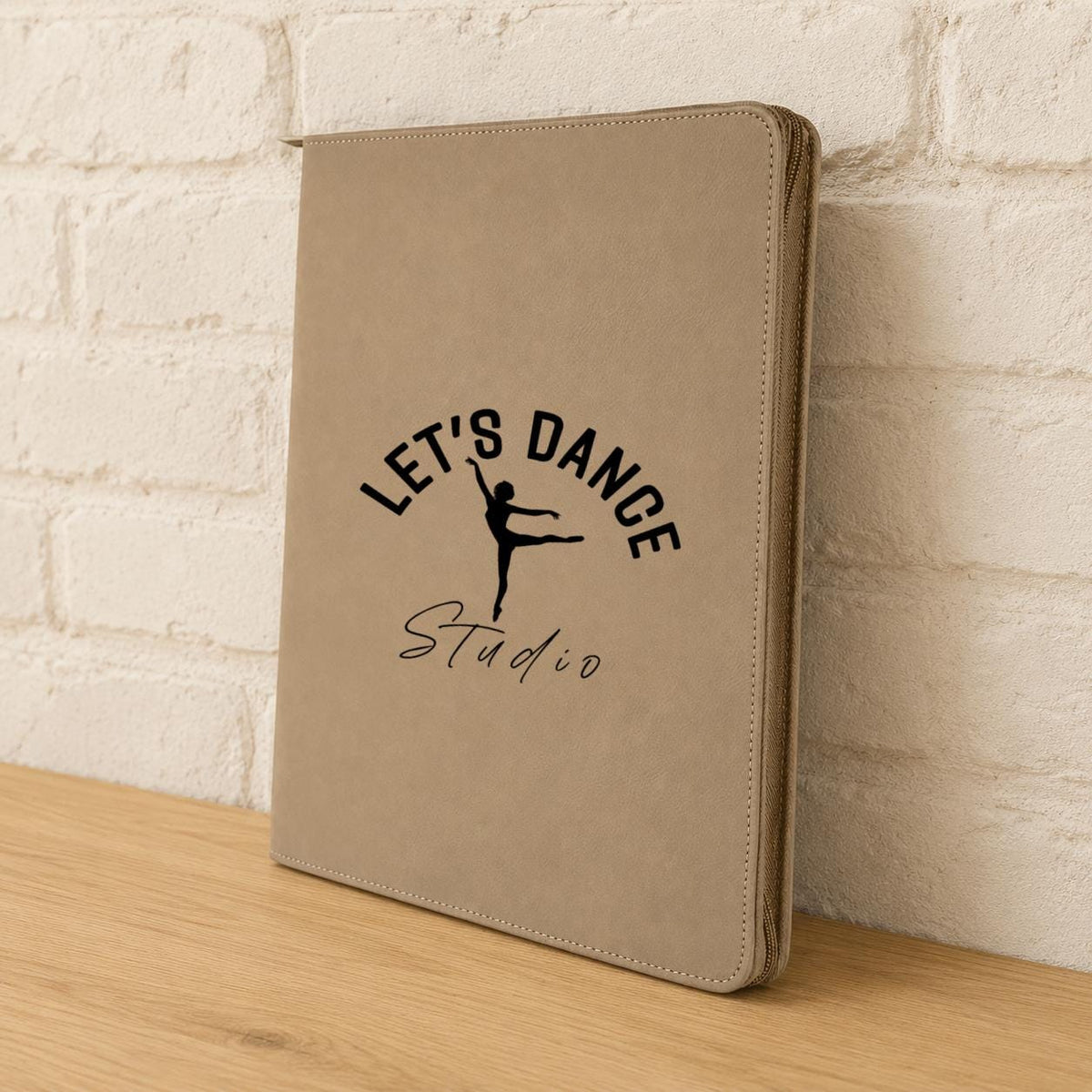 Personalized Dance Studio Zippered Portfolio