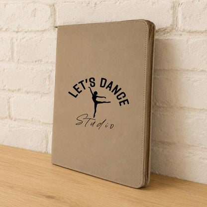 Personalized Dance Studio Zippered Portfolio