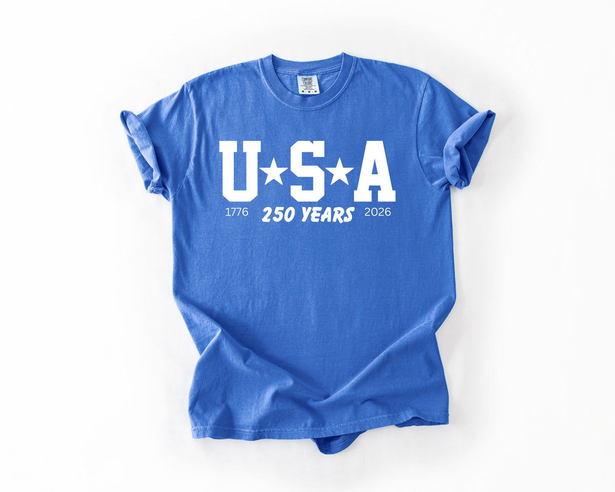 USA Varsity T-Shirt – 250 Years Anniversary (1776-2026)