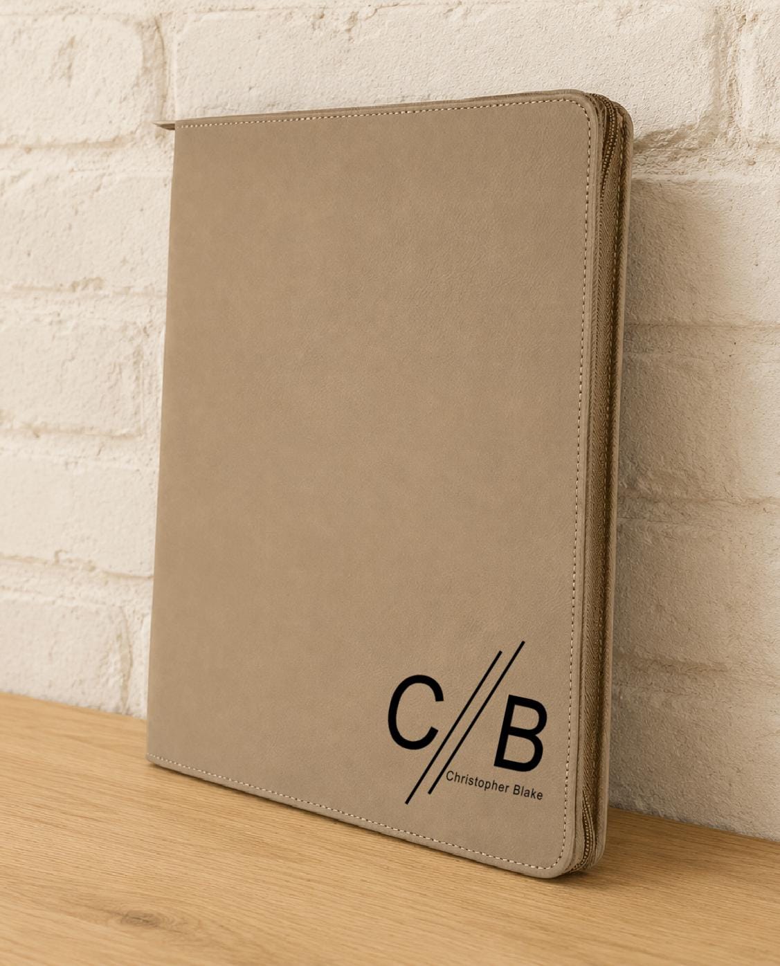 Personalized Faux Leather Portfolio Binder