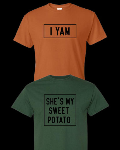 Funny Couples Thanksgiving Shirts