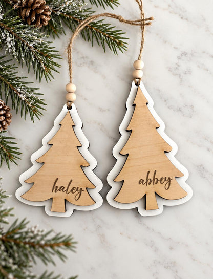 Personalized Wood Christmas Ornament