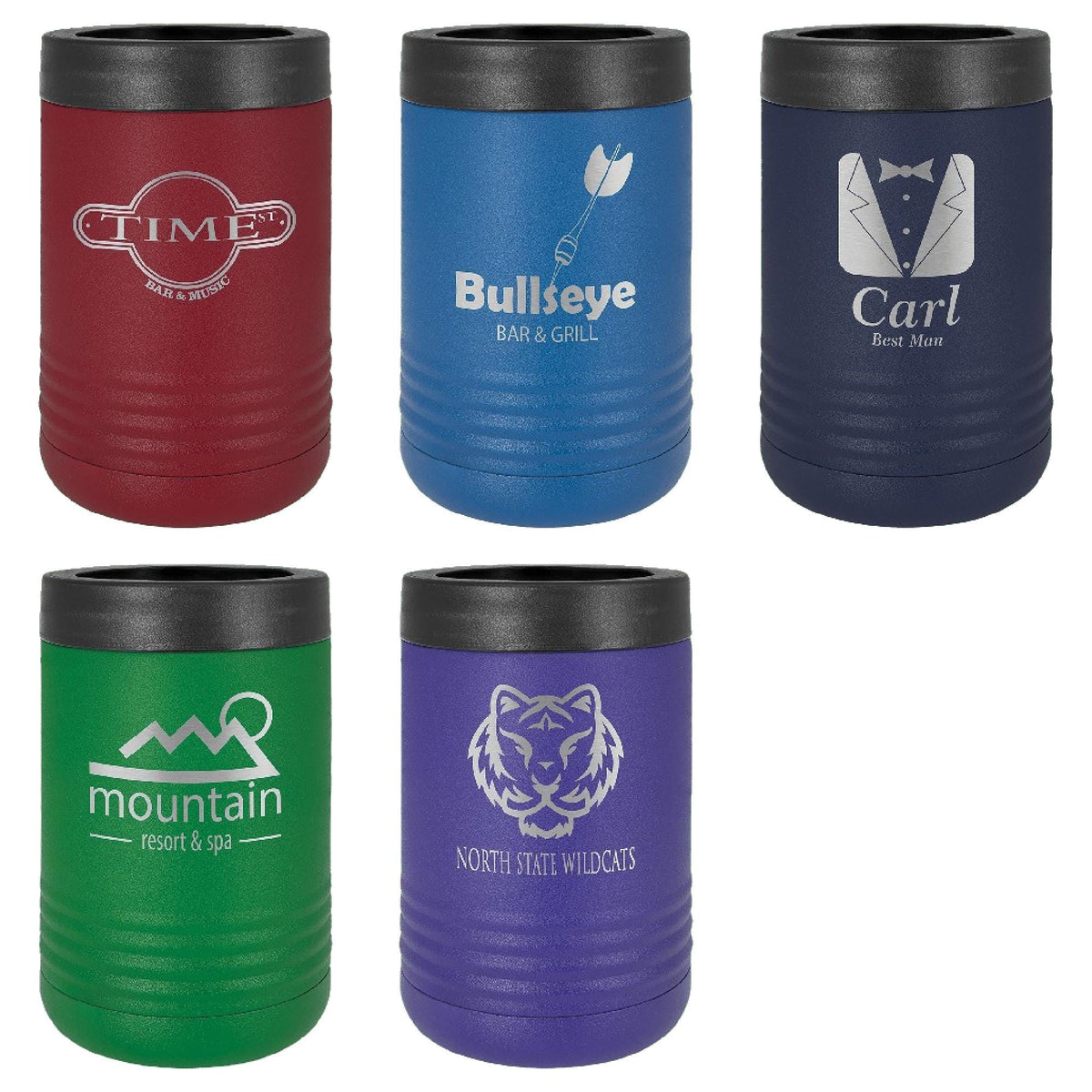 Personalized Laser Engraved Can Cooler – Custom Polar Camel Stainless Steel Gift