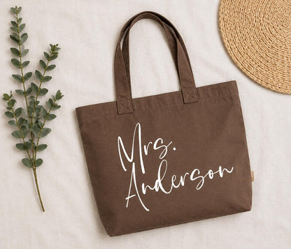 Personalized Canvas Tote Bag