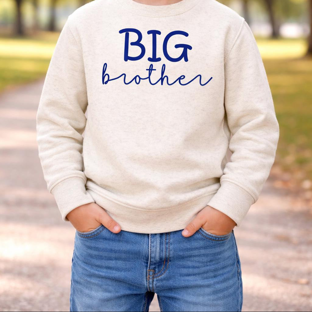 Little Brother Sweatshirt, Promoted Big Brother Gift, Kid Pullover