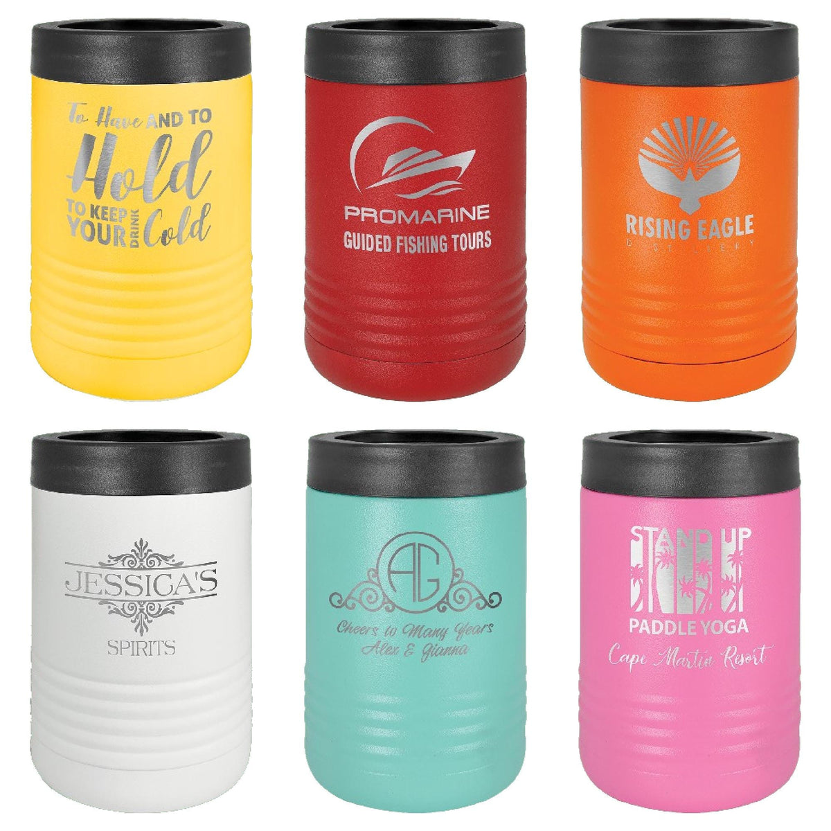 Personalized Laser Engraved Can Cooler – Custom Polar Camel Stainless Steel Gift