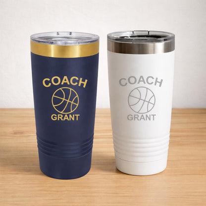 Personalized Basketball Coach Tumbler