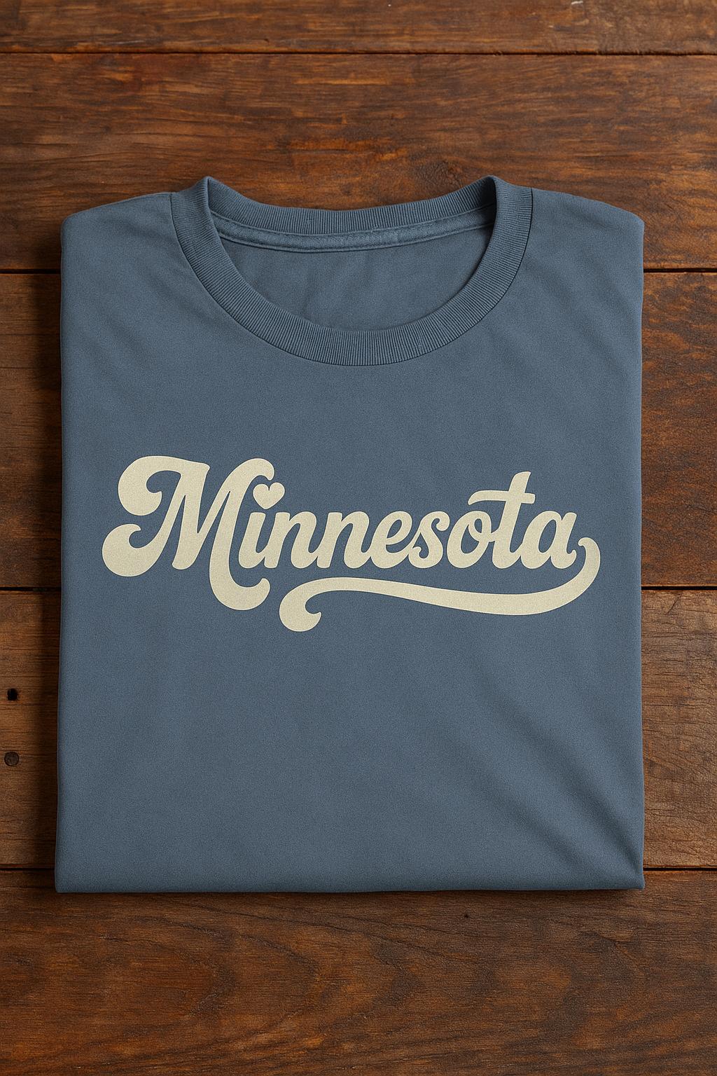 Retro Minnesota Script T-Shirt