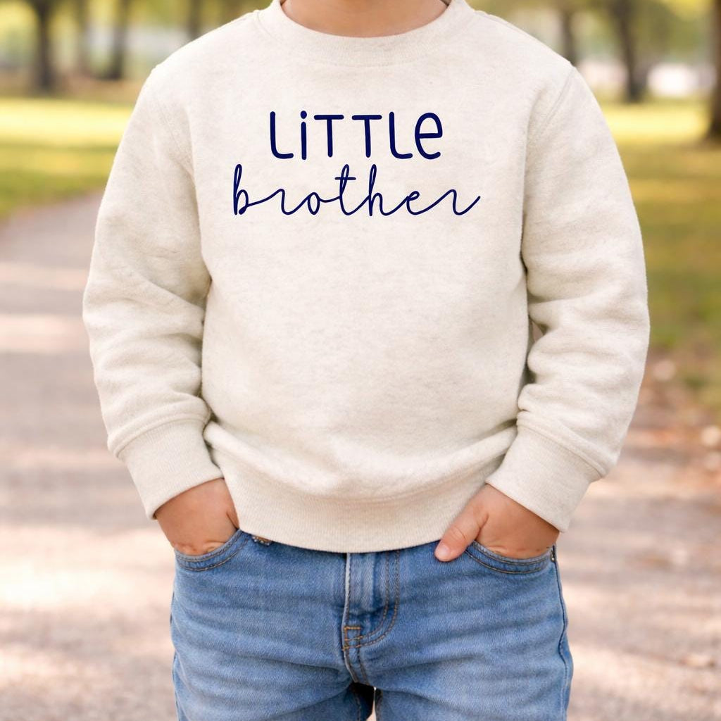 Little Brother Sweatshirt, Promoted Big Brother Gift, Kid Pullover