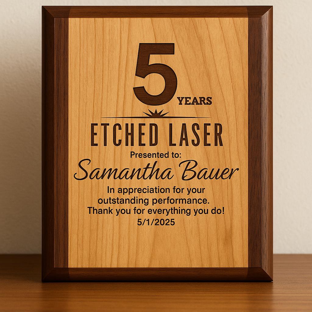 Personalized Employee Appreciation Wood Plaque