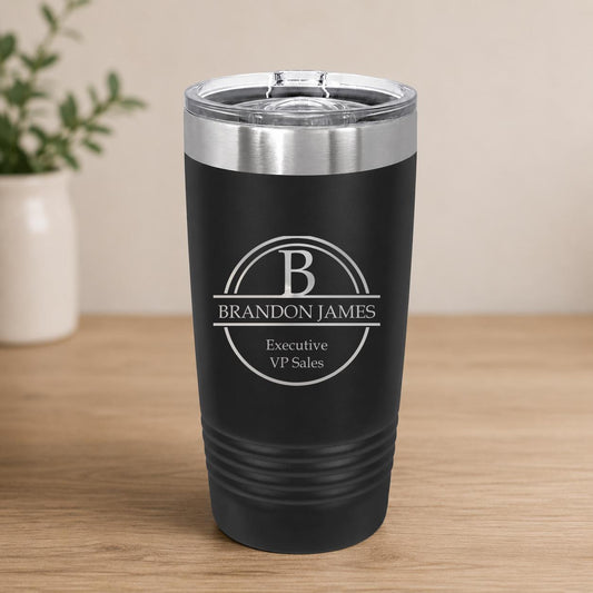 Personalized Polar Camel 20 oz Tumbler, Engraved Stainless Steel Travel Mug