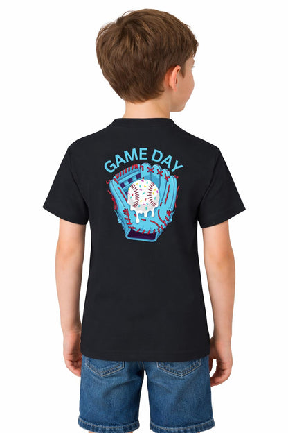 Youth Baseball Shirt – Melting Ice Cream Glove Game Day Tee