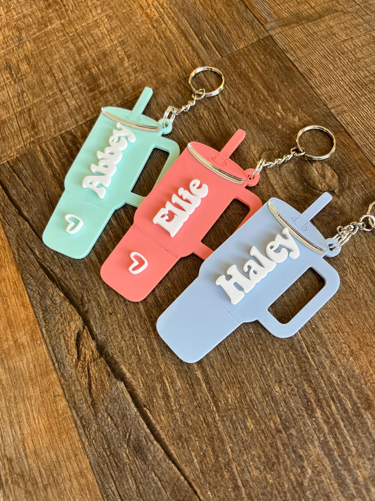 Personalized Mini Tumbler Keychain | Custom Name Charm