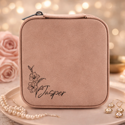 Personalized Travel Jewelry Box