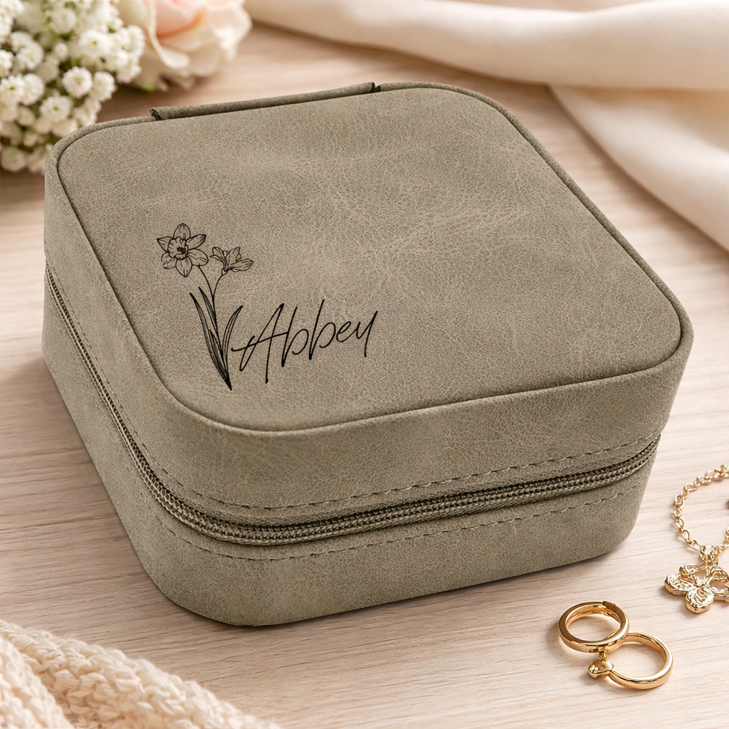 Personalized Travel Jewelry Box