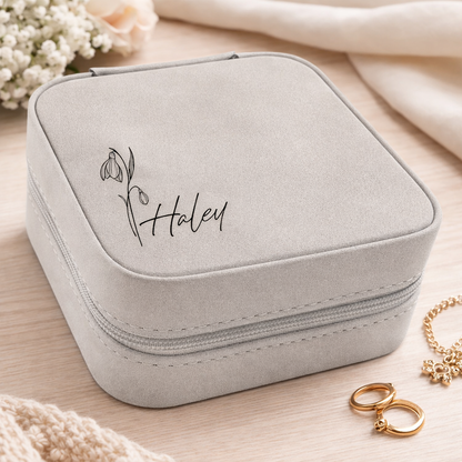 Personalized Travel Jewelry Box