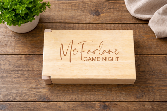 Personalized Wood Mancala Game Gift Set