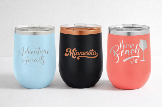 12 oz Stemless Wine Tumbler