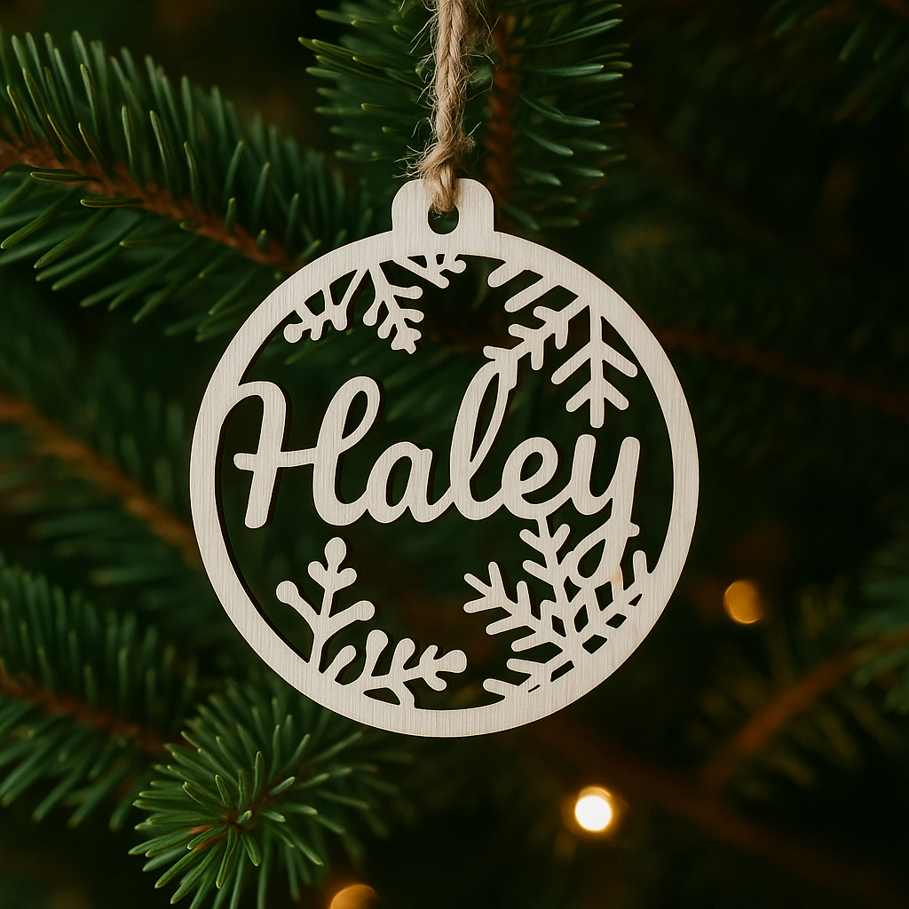 Personalized Wood Ornament
