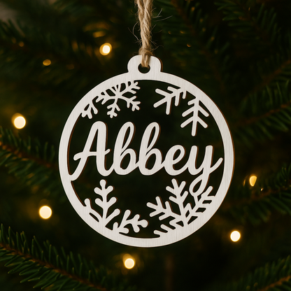 Personalized Wood Ornament